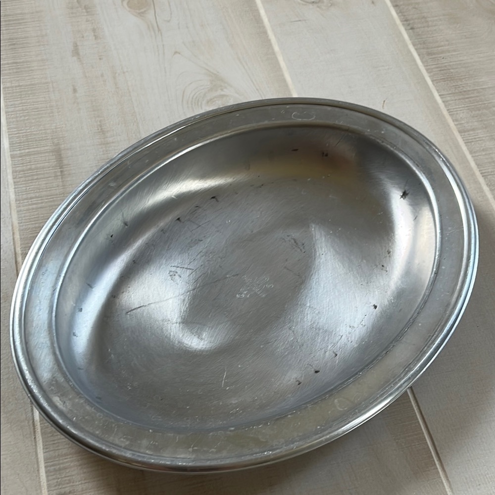 Oval Silver Pfaltzgraff Platter